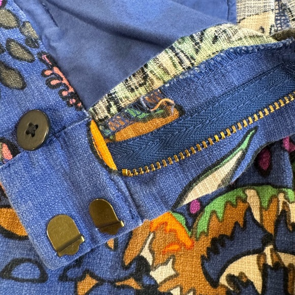 J crew blue & Orange floral cotton shorts - Picture 12 of 15